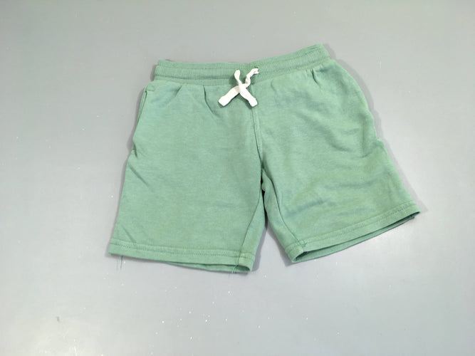 Bermuda molleton vert, moins cher chez Petit Kiwi