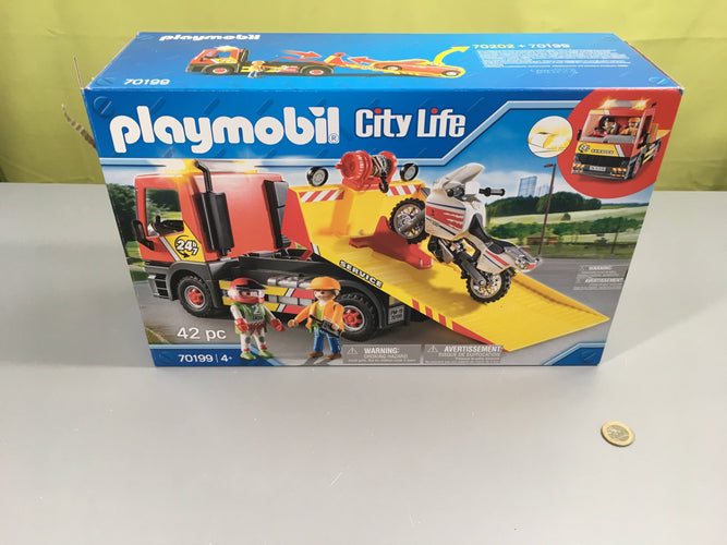 Playmobil City Life 70199 Camion de dépannage-Manque 1 rétroviseur +4a, moins cher chez Petit Kiwi