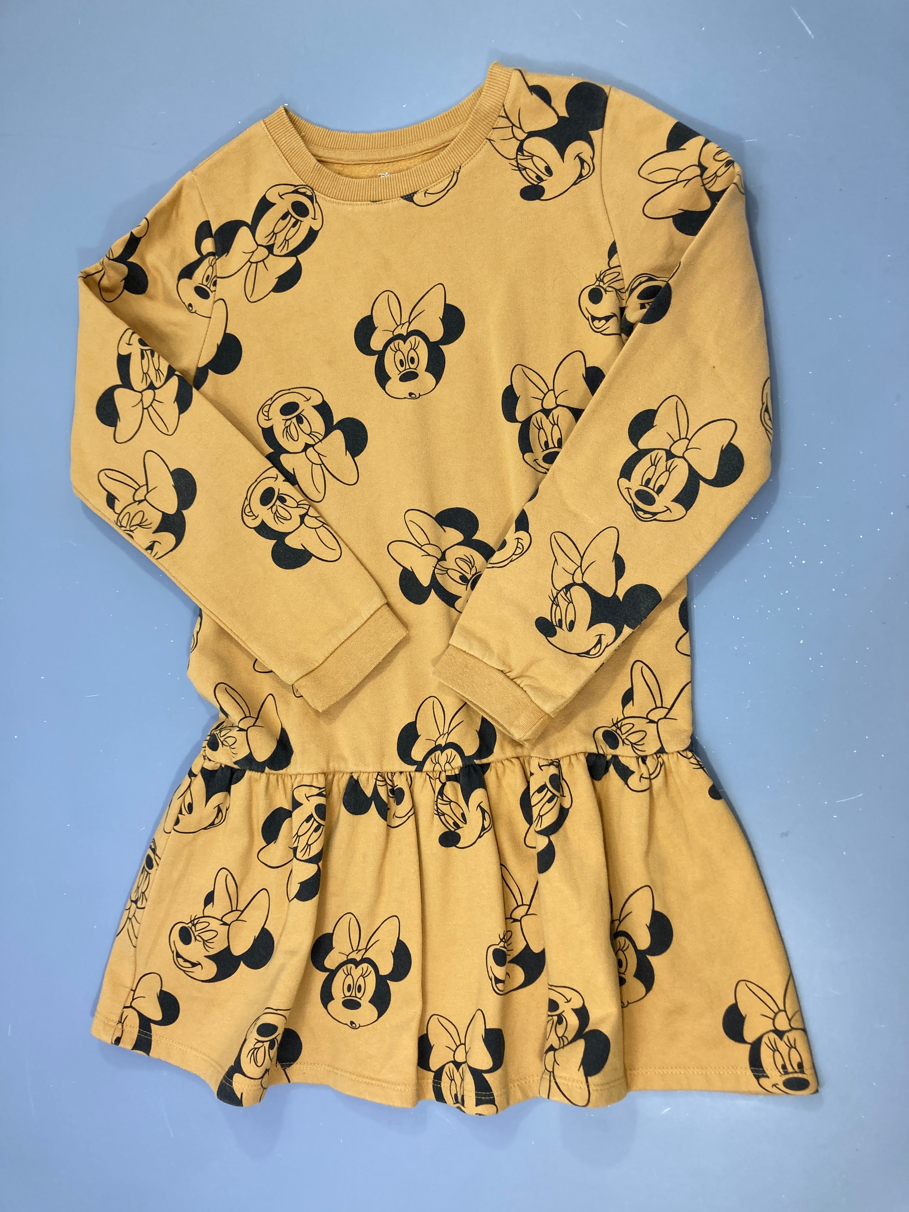 Robe m.l molleton moutarde Minnie