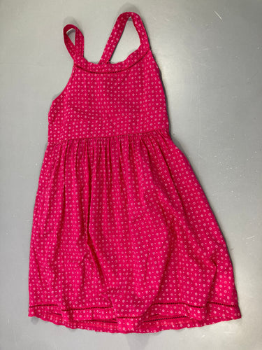 Robe s.m coton rose minis fleurs, moins cher chez Petit Kiwi