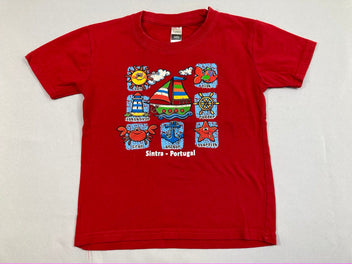 T-shirt m.c rouge bateau