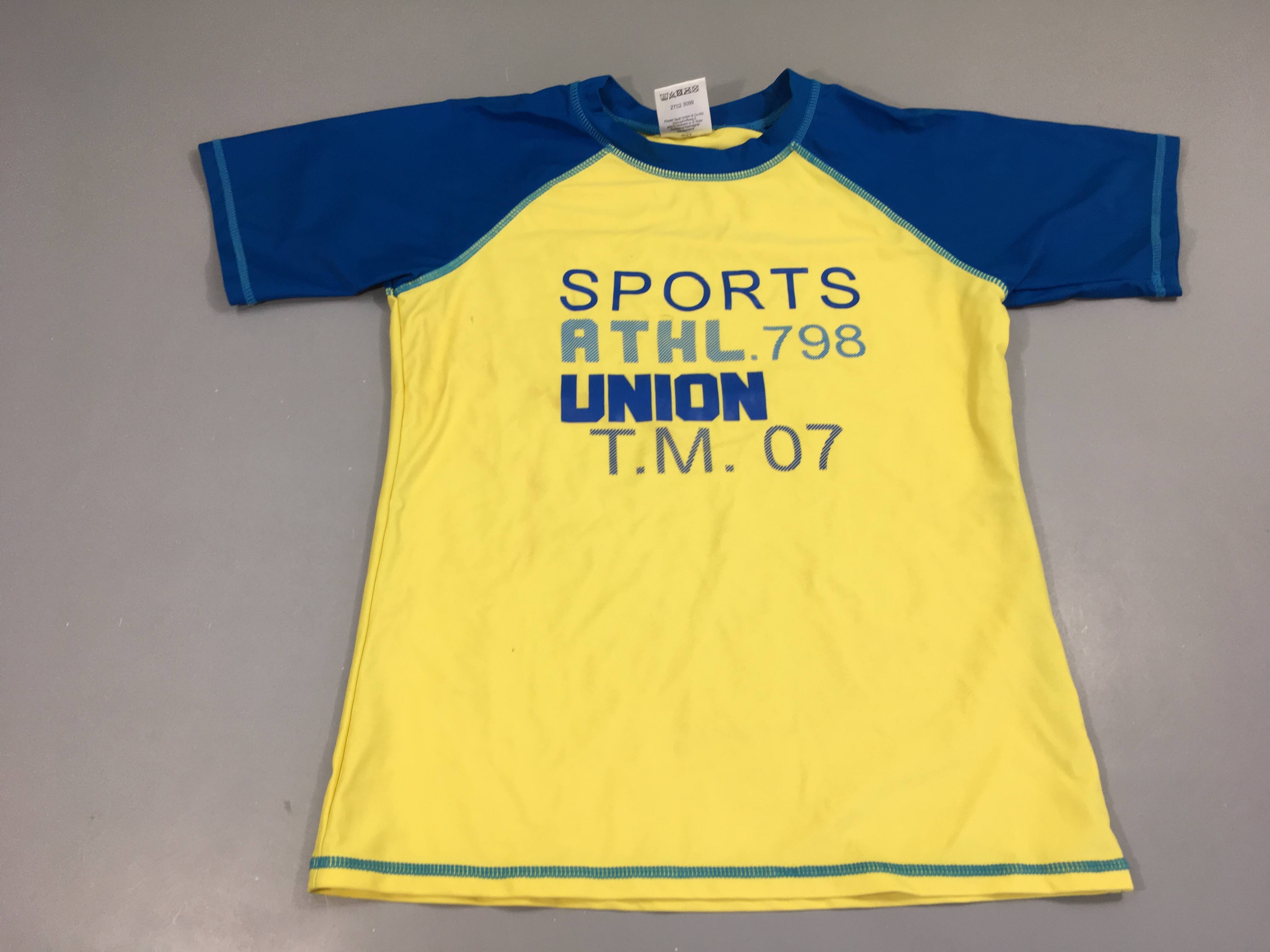 T-shirt m.c anti-Uv Jaune Sports