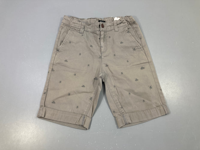 Bermuda chino à revers gris araignées, moins cher chez Petit Kiwi