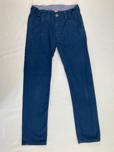 Pantalon chino bleu foncé, moins cher chez Petit Kiwi