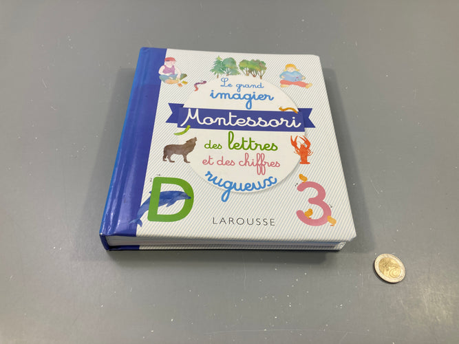 Le grand imagier Montessori des lettres et des chiffres rugueux, moins cher chez Petit Kiwi