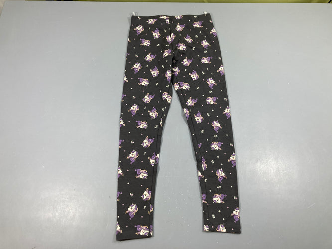 Legging épais gris licornes, moins cher chez Petit Kiwi