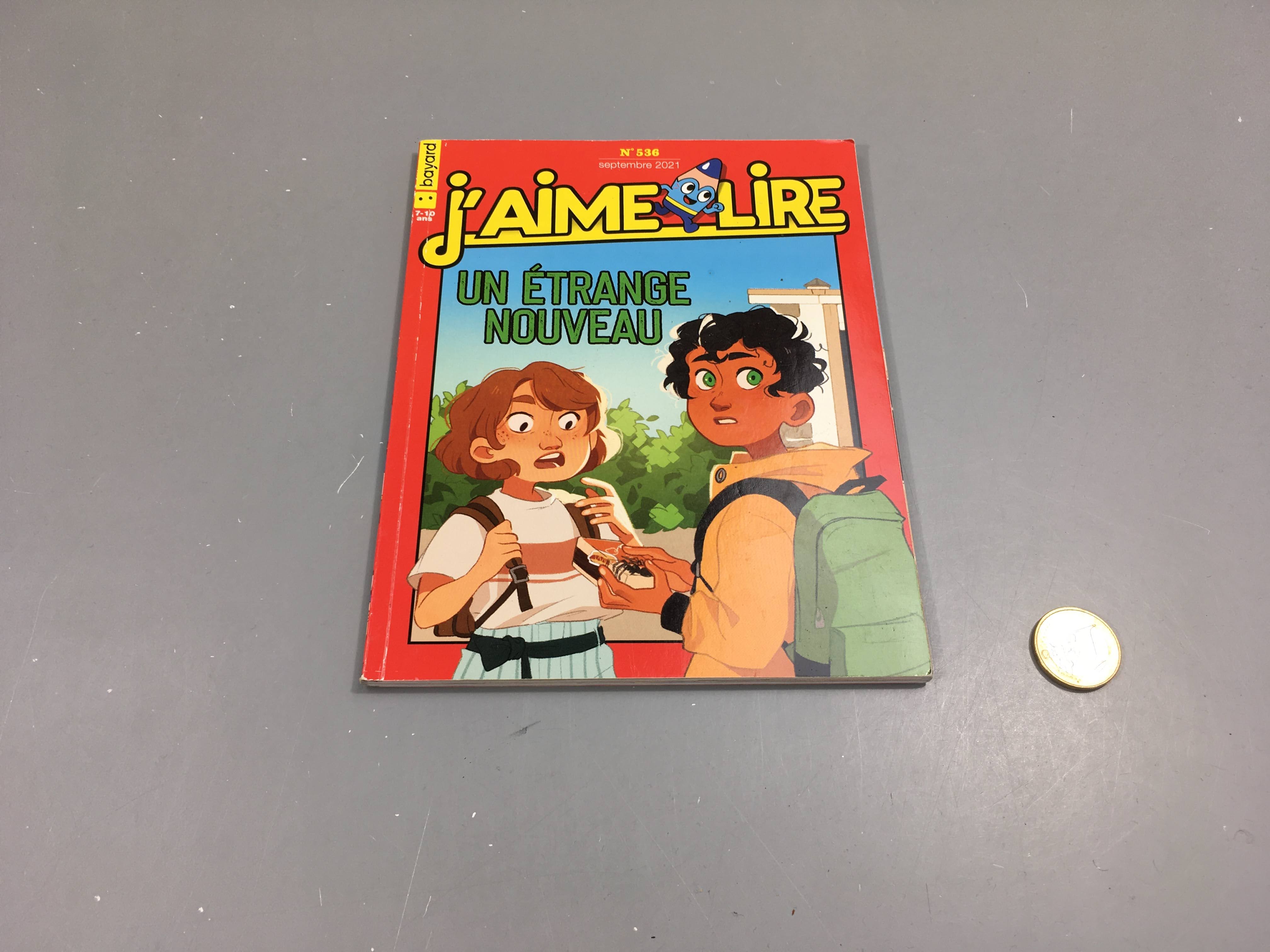 j'aime lire, un étrange nouveau, 7-10 ans