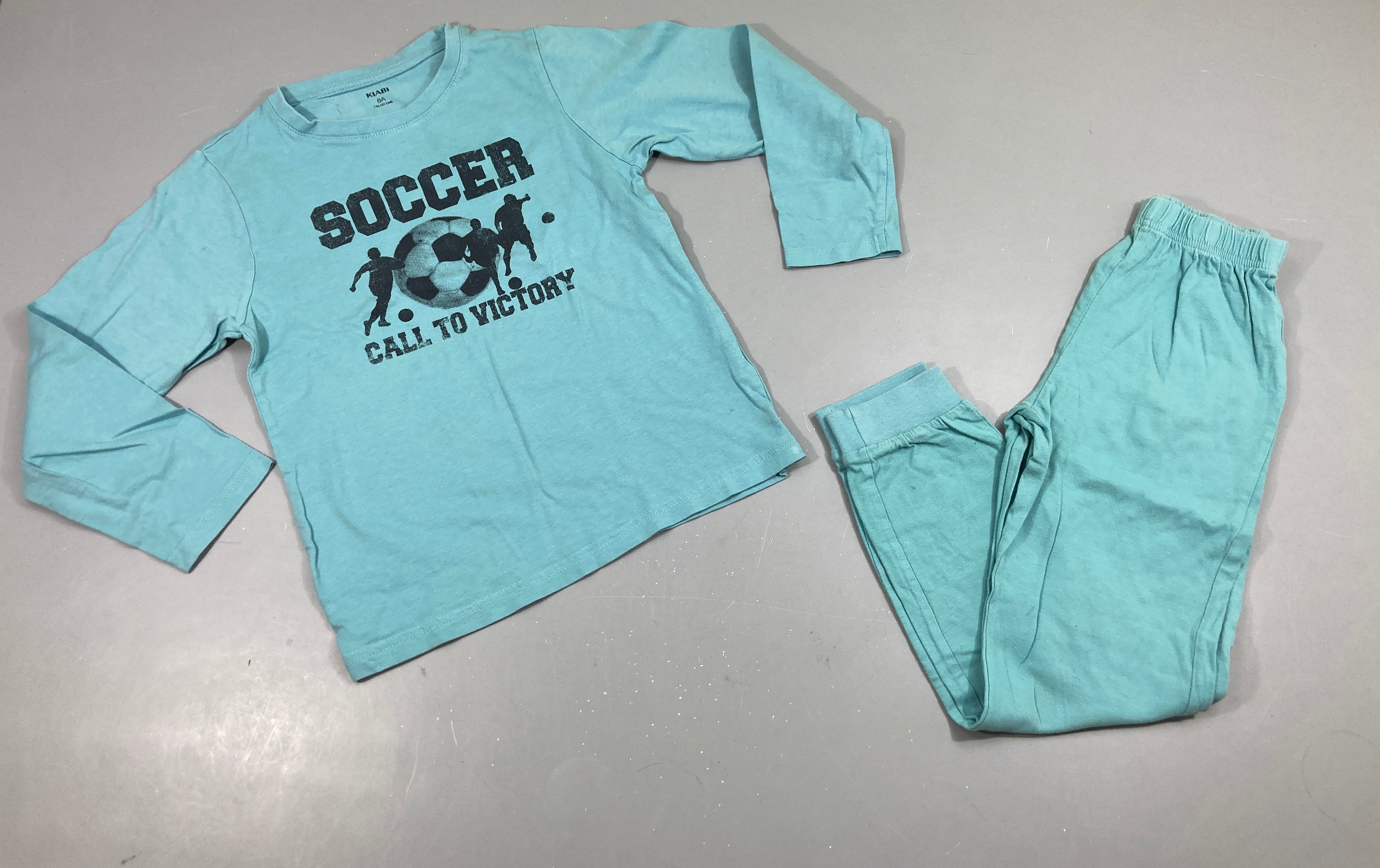 Pyjama 2pcs jersey bleu Soccer Foot