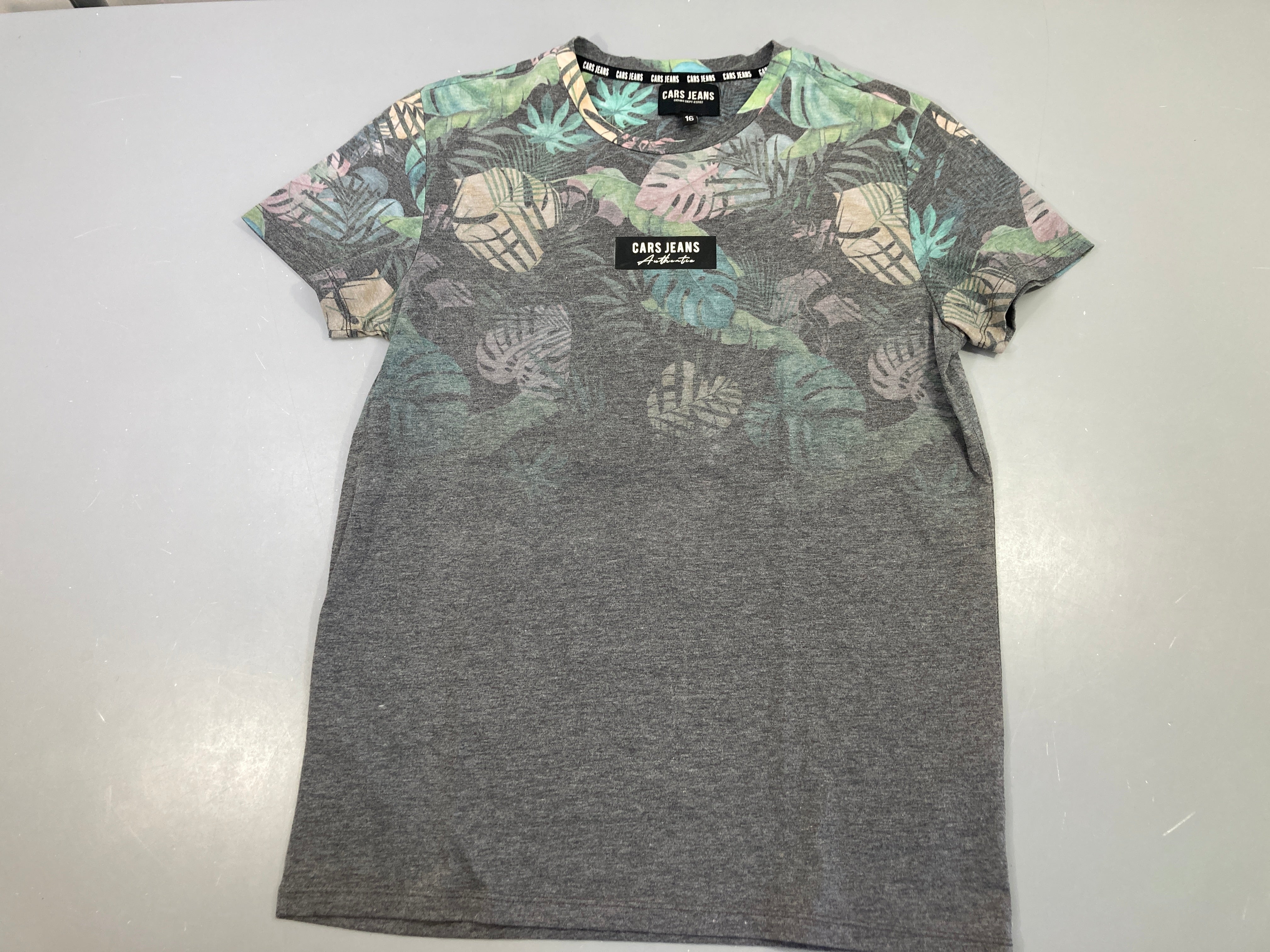 T-shirt m.c gris feuillage Cars jeans