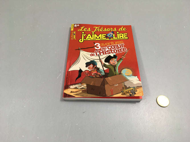 Les trésors de j'aime lire, 3 aventures au coeur de l'Histoire, 8ans +, moins cher chez Petit Kiwi