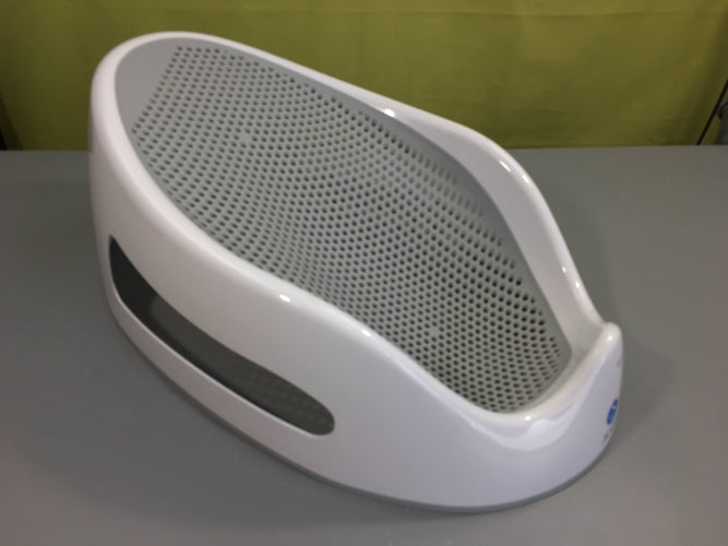 Transat de bain ergonomique blanc/gris AngelCare, moins cher chez Petit Kiwi