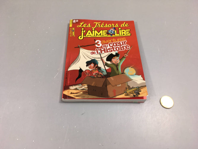 Les trésors de j'aime lire, 3 aventures au coeur de l'Histoire, 8ans +, moins cher chez Petit Kiwi