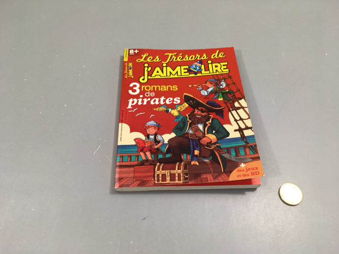 Les trésors de j'aime lire, 3 romans pour pirates, 8ans +, moins cher chez Petit Kiwi