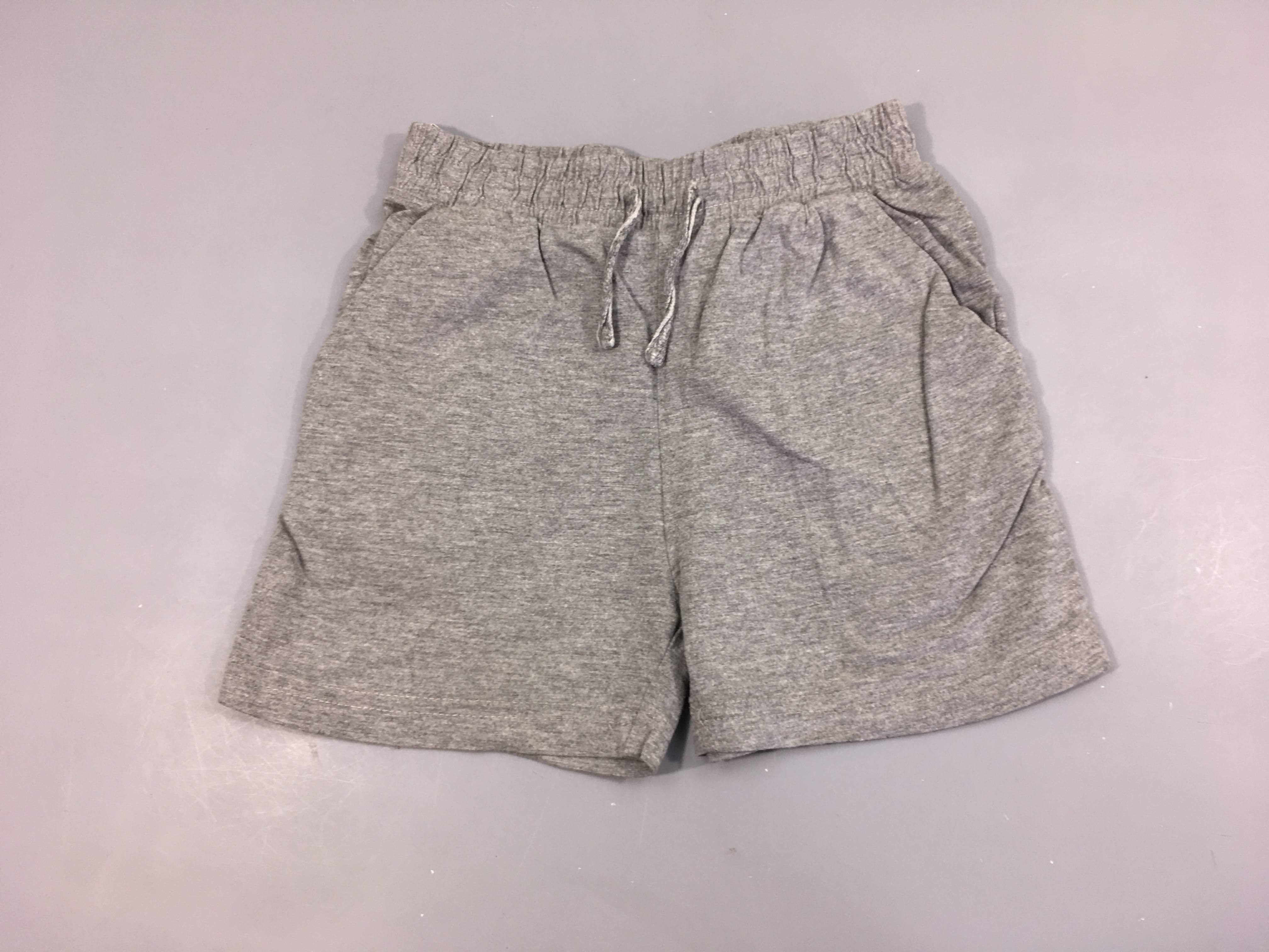 Short jersey gris chiné