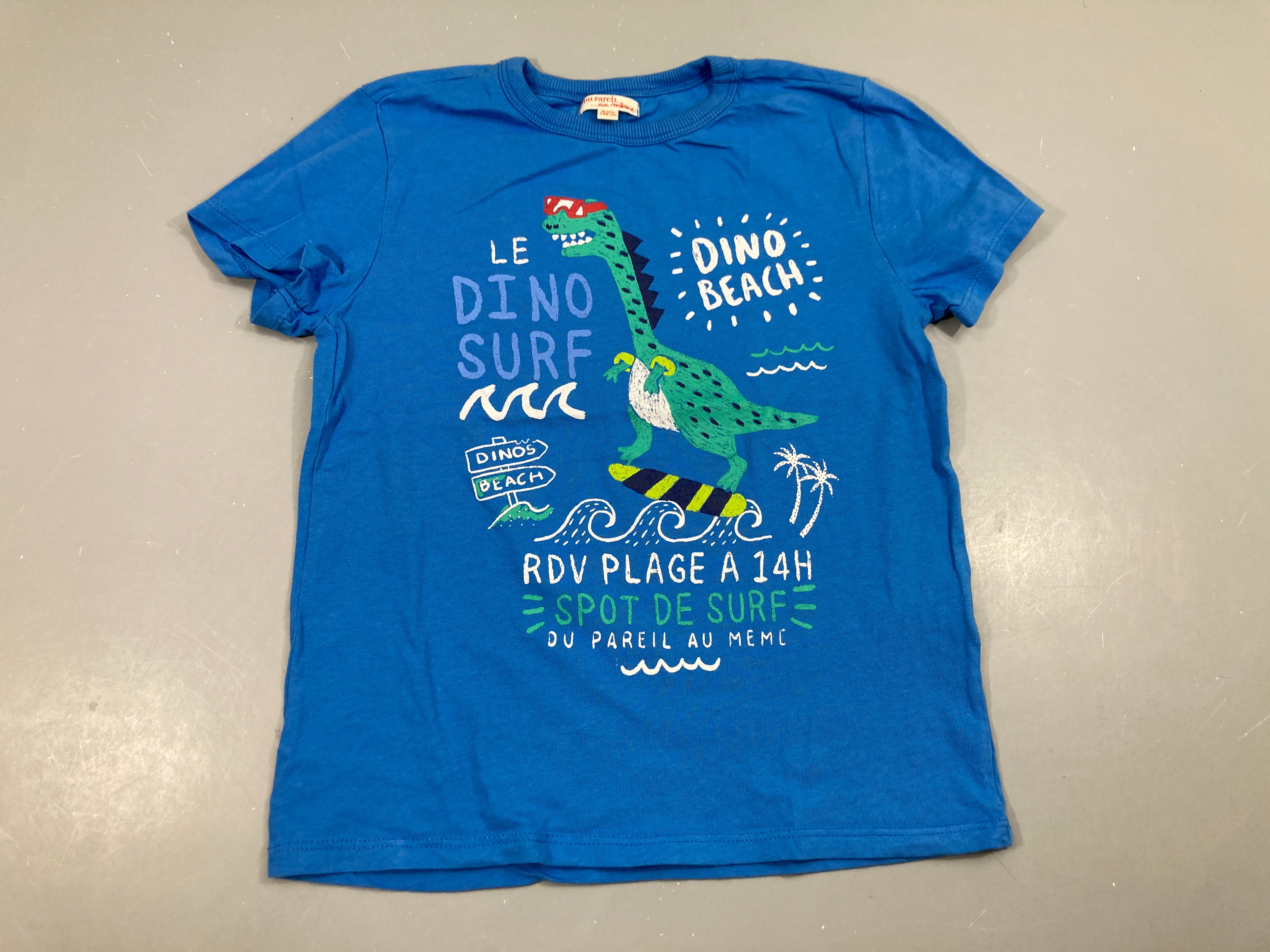 T-shirt m.c bleu Dino