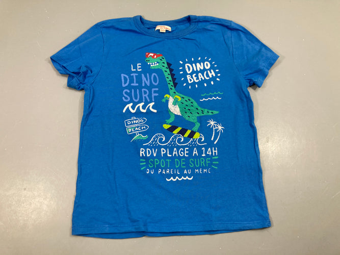 T-shirt m.c bleu Dino, moins cher chez Petit Kiwi