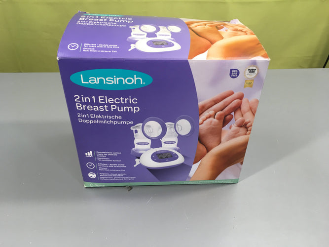 Lansinoh 2in1 electric breast pump, tire-lait éléctrique - complet, moins cher chez Petit Kiwi