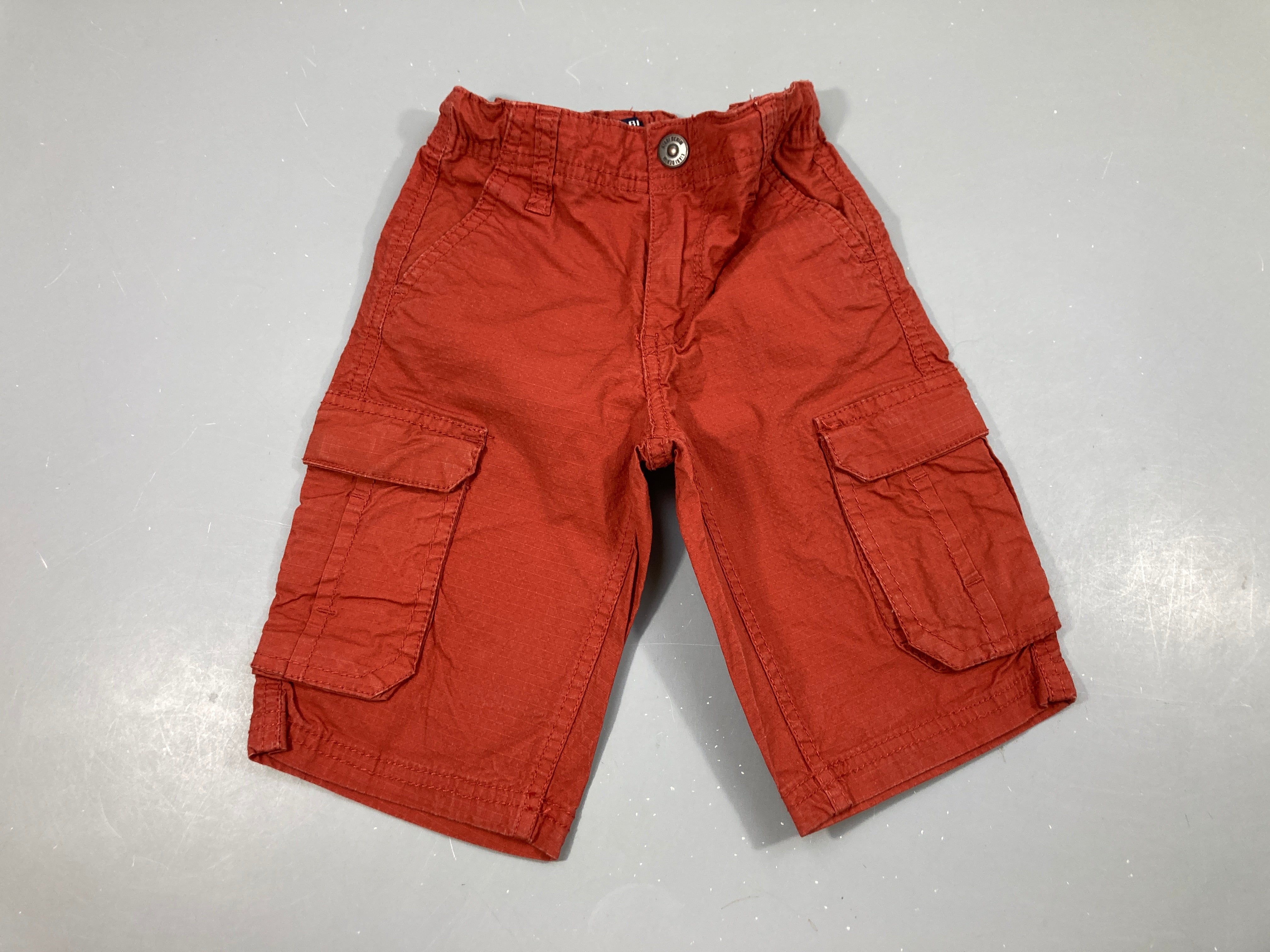 Bermuda rouille texturé