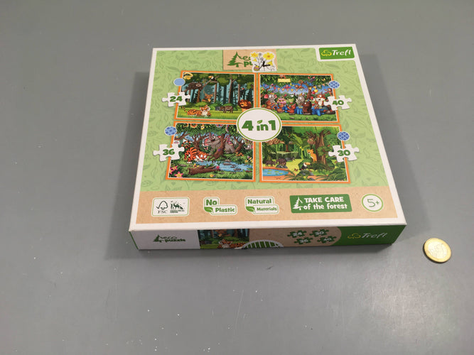 Puzzle 4 en 1, 5ans +, moins cher chez Petit Kiwi