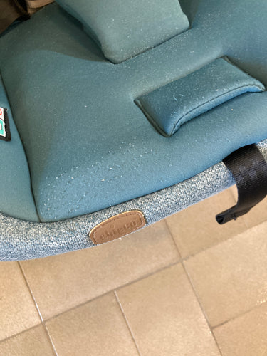 Siège auto évolutif Chicco Bi Seat i-Size Air Teal melange + Base 360° i-Size Légèrement bouloche fin assise., moins cher chez Petit Kiwi