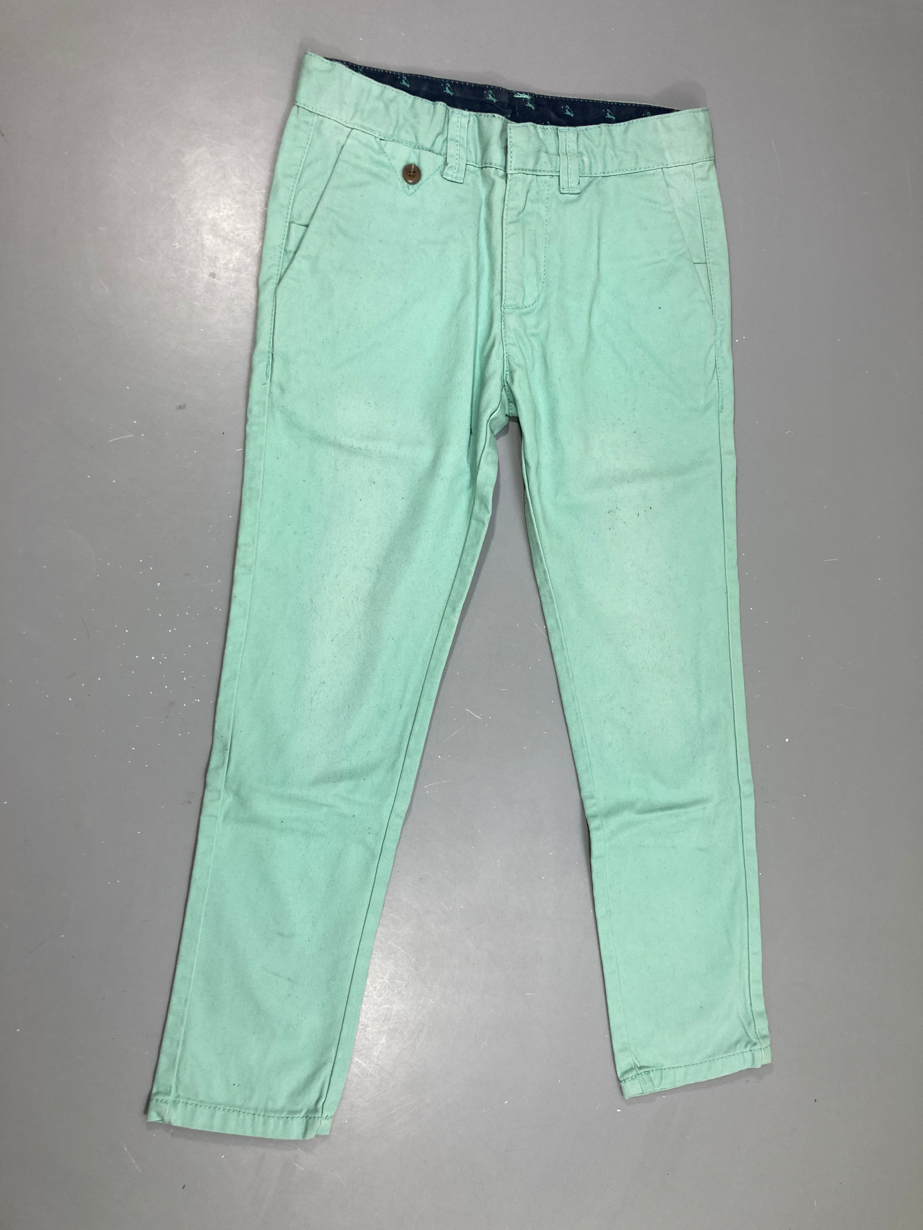Pantalon chino turquoise