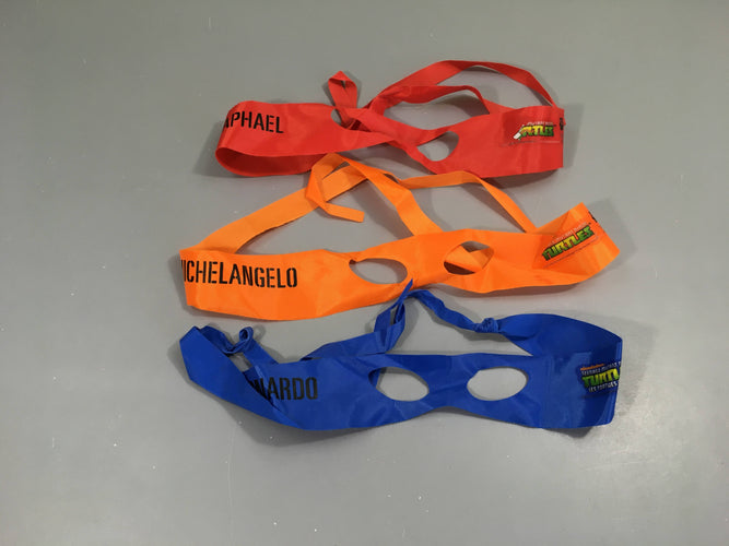 Déguisement 3 masques Tortue Ninja Quick, moins cher chez Petit Kiwi