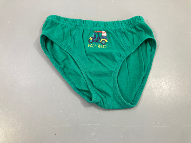 Slip vert auto "Beep Beep", moins cher chez Petit Kiwi