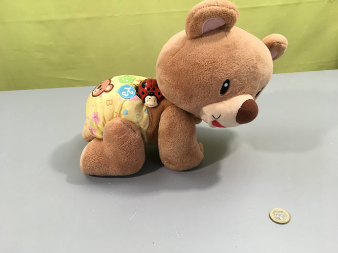 Ourson 1,2,3 suis-moi marche à 4 pattes - fonctionne, moins cher chez Petit Kiwi