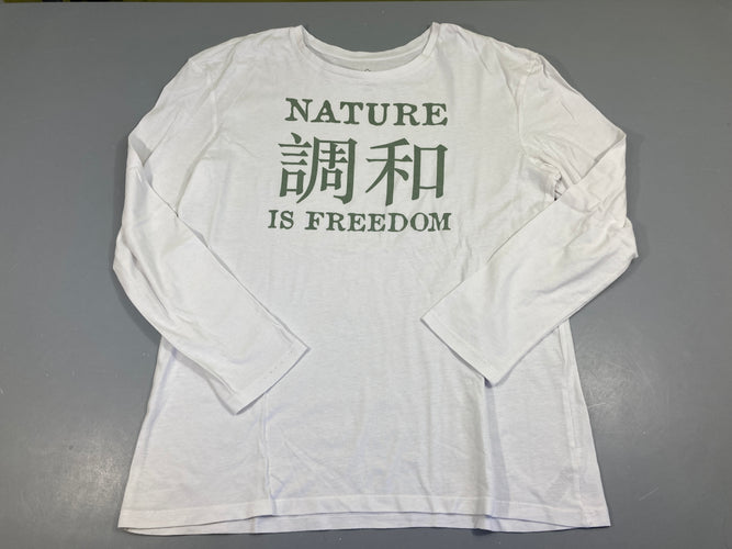 T-shirt m.l blanc Nature, moins cher chez Petit Kiwi