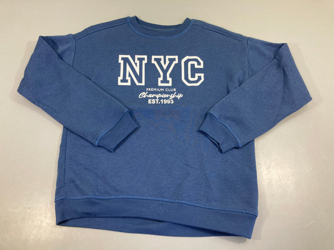 Sweat bleu foncé NYC, moins cher chez Petit Kiwi
