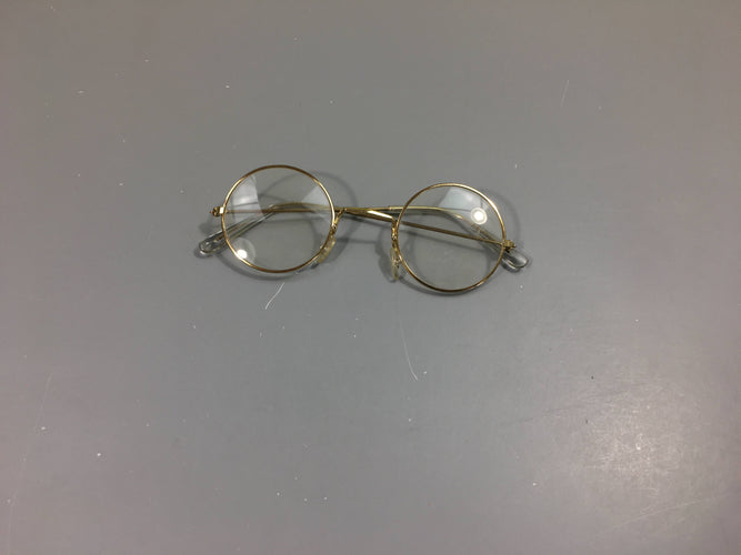 Déguisement lunettes métal doré (pas de correction), moins cher chez Petit Kiwi