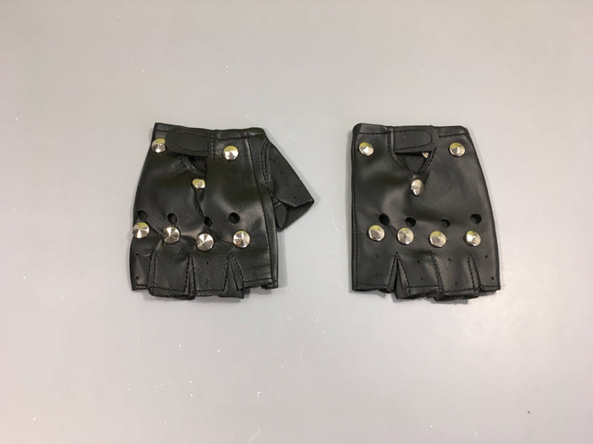 Déguisement mitaines simili cuir noir, moins cher chez Petit Kiwi