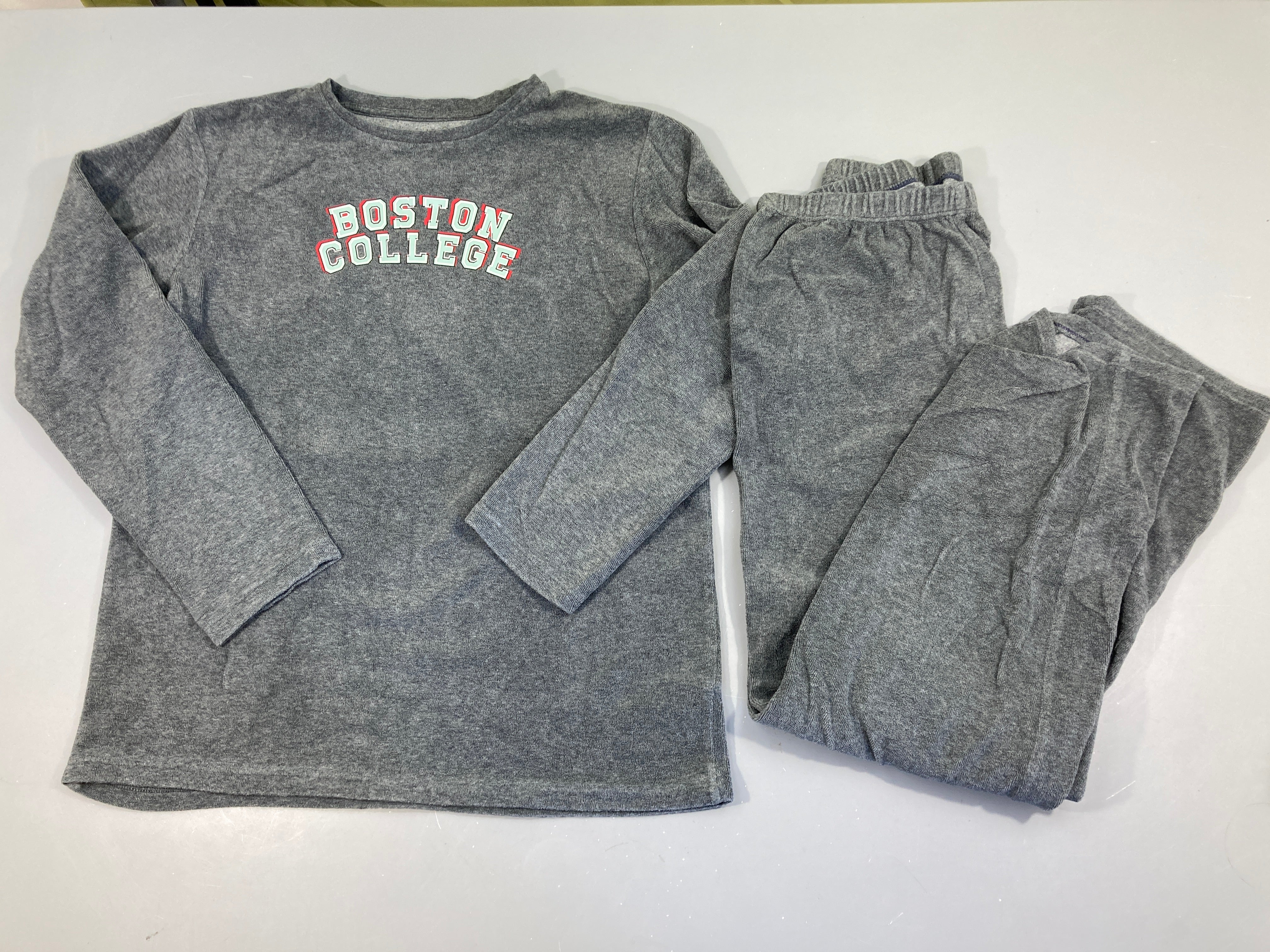 Pyjama 2pcs velours gris Boston