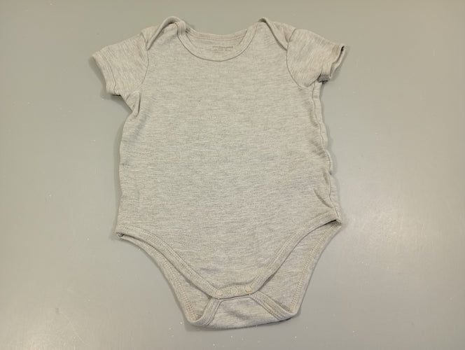 Body m.c gris  flammé, moins cher chez Petit Kiwi