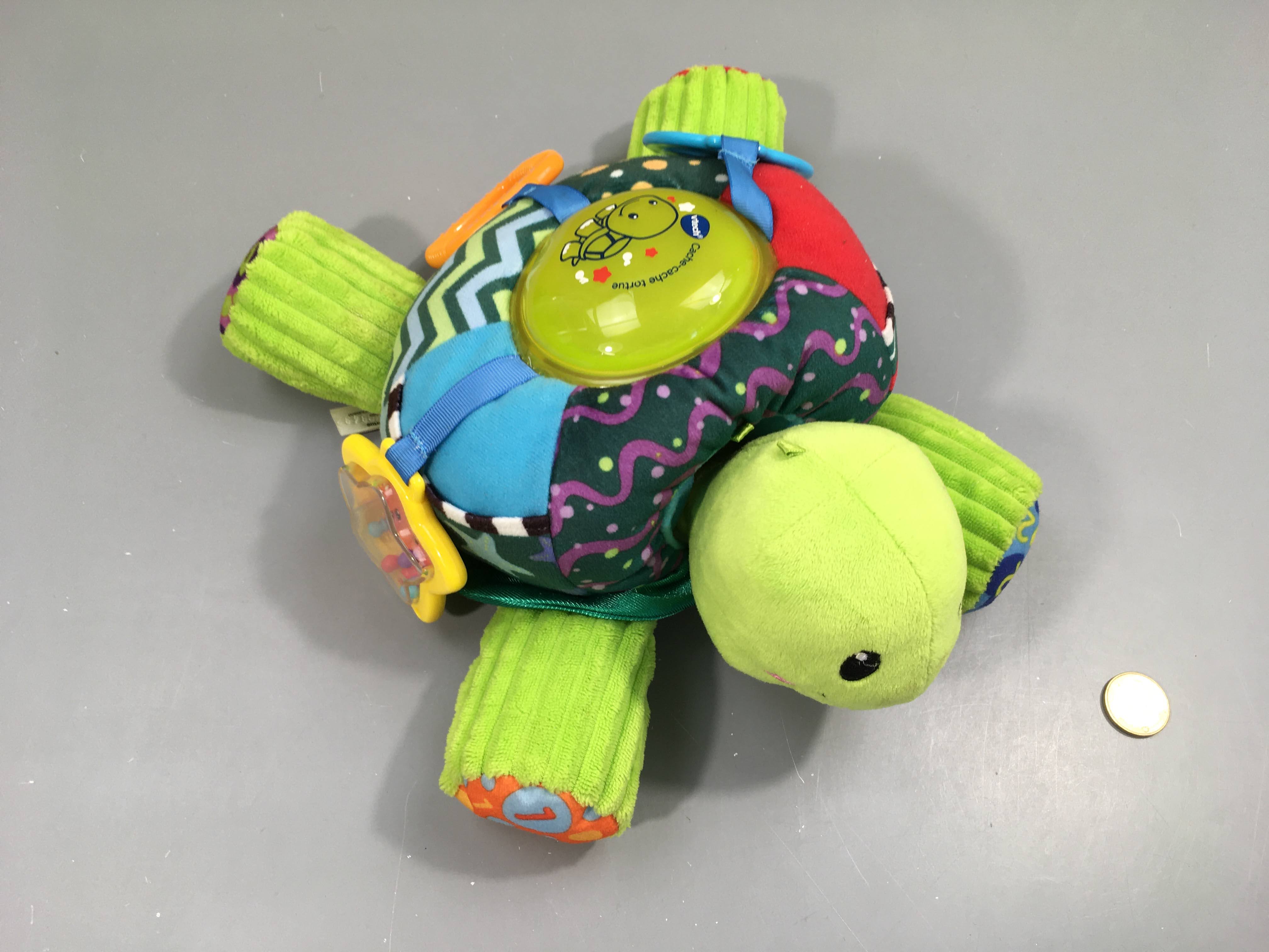 Cache-cache tortue peluche interactive - fonctionne, à rafraichir