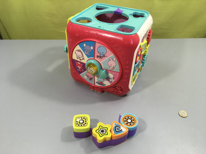 Super cube des découvertes, plastique décoloré, moins cher chez Petit Kiwi