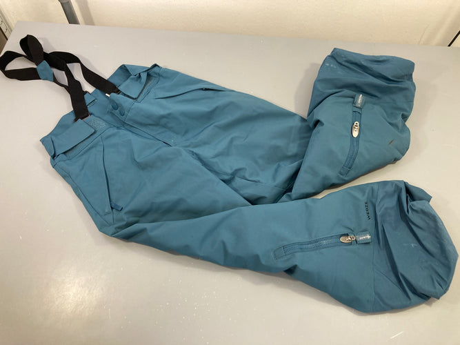Pantalon de ski " Wed'ze"bleu à bretelles amovibles , quelques trace sur le dessous, moins cher chez Petit Kiwi