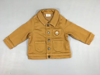 Veste en jean ocre Lion poche