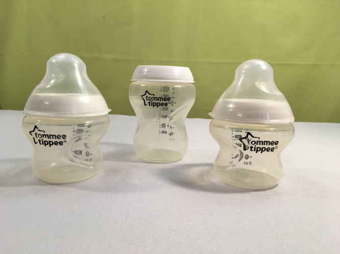 Lot de 2 biberons plastique 150ml  + 1 biberon plastique, moins cher chez Petit Kiwi
