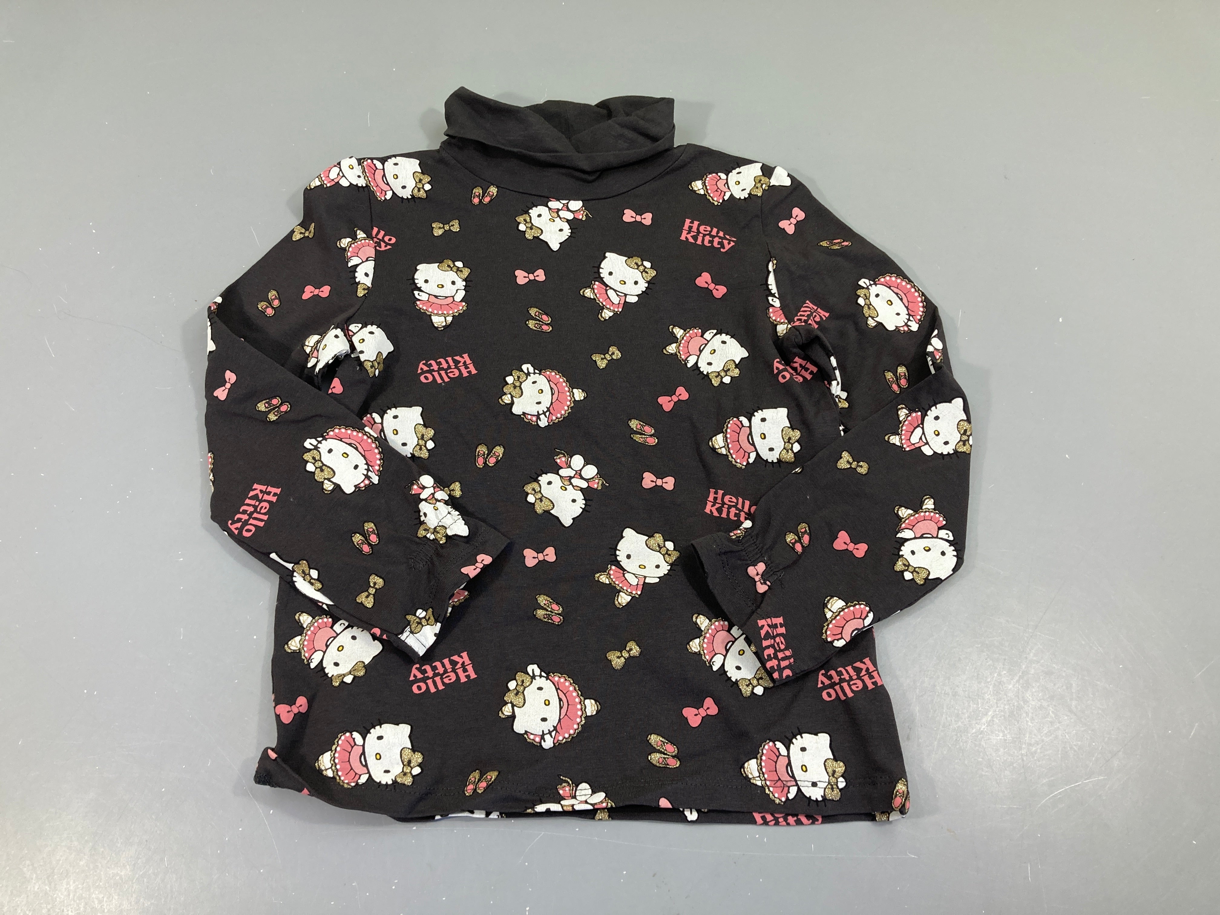 T-shirt m.l col roulé anthracite Kitty