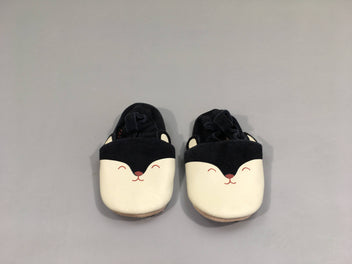 Chaussons souple en cuir chien