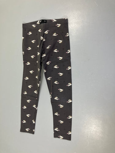 Legging gris foncé Licornes Coton Bio, moins cher chez Petit Kiwi