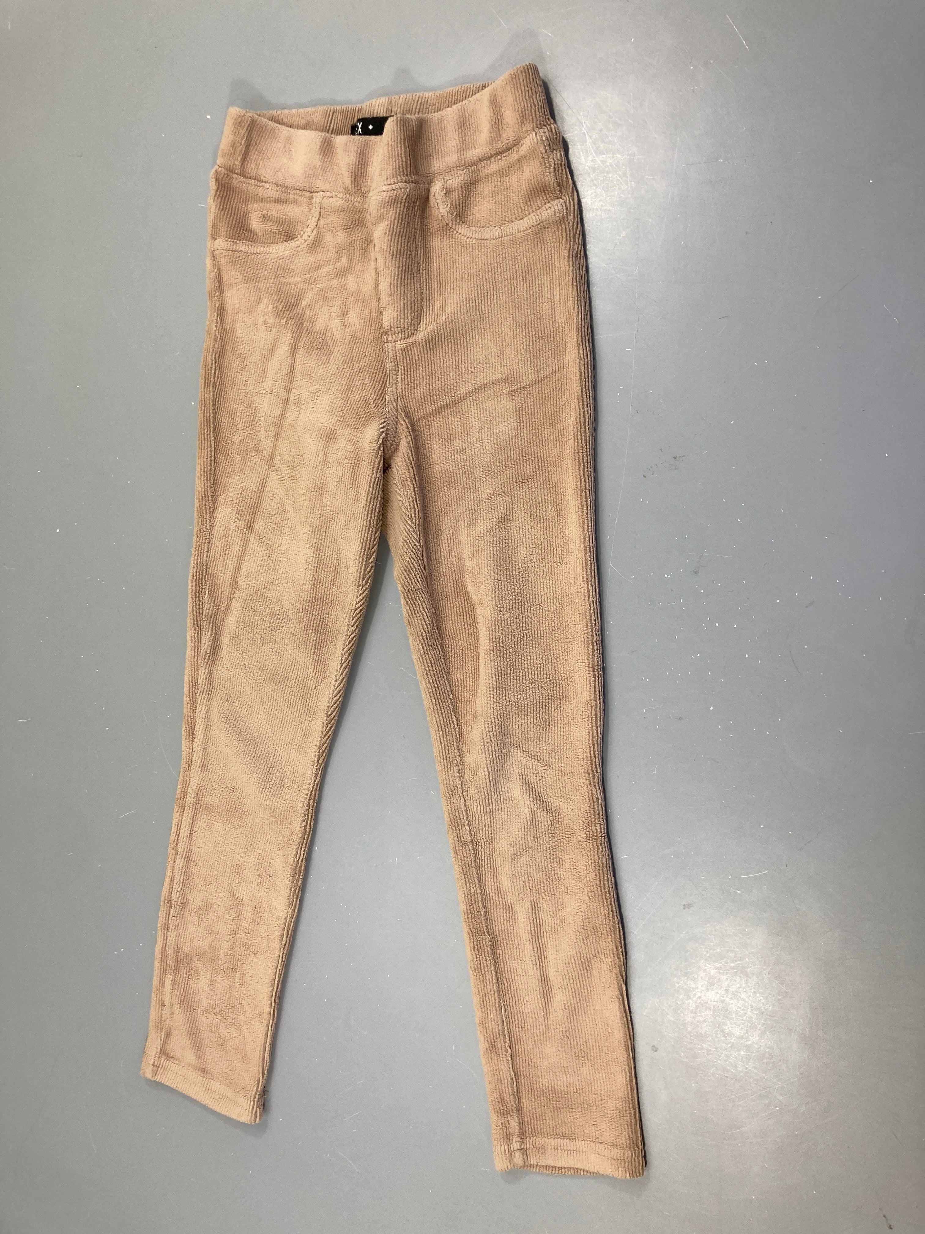 Tregging côtelé taupe