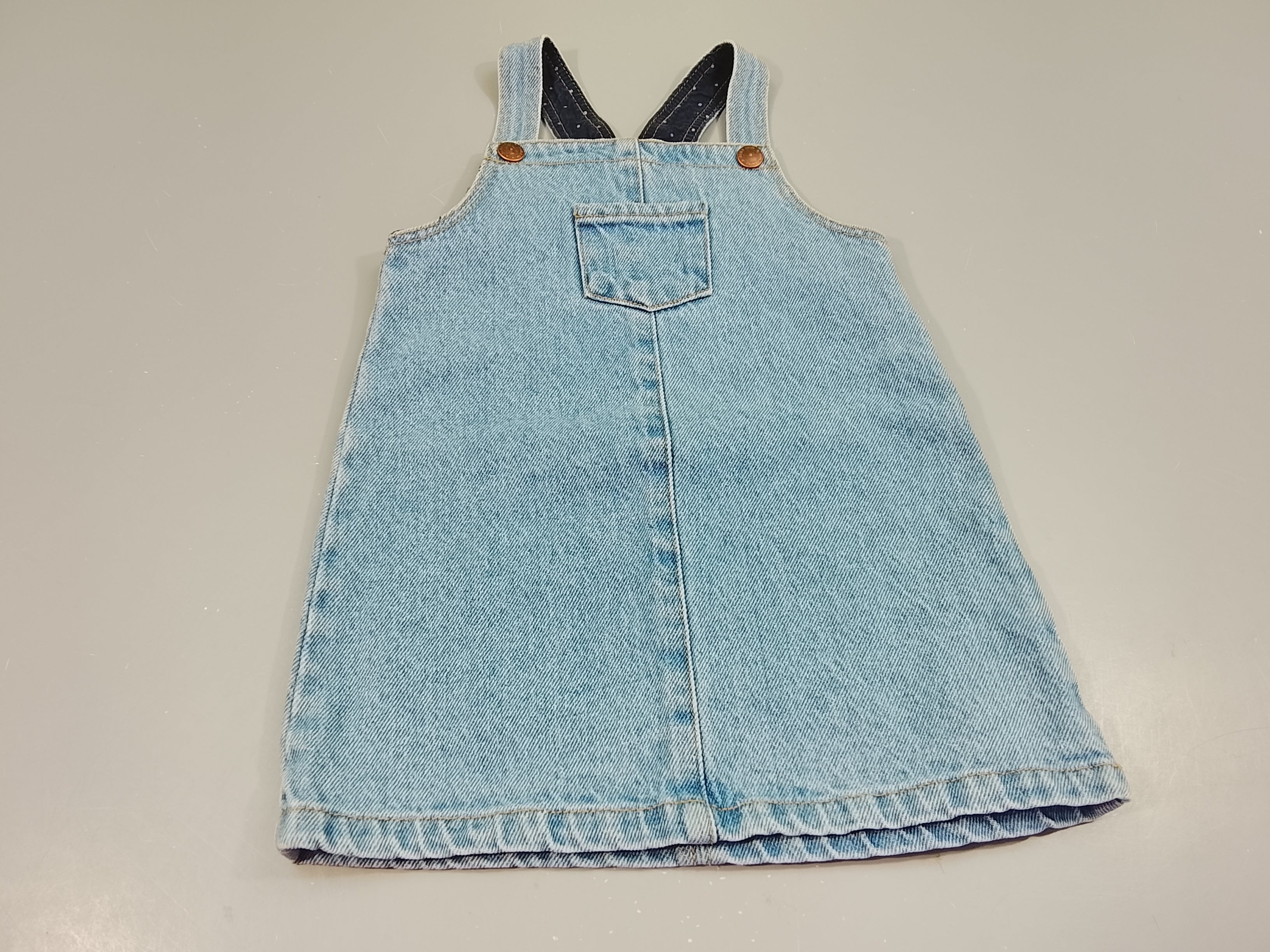 Robe salopette en jean