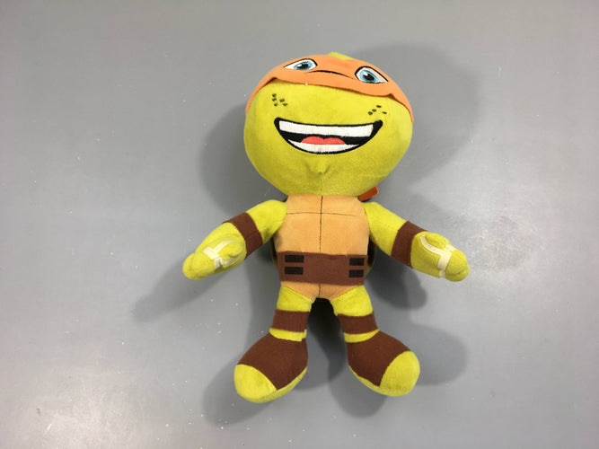 Peluche Tortue Ninja orange Michelangelo, moins cher chez Petit Kiwi