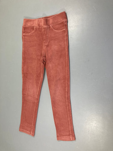 Tregging côtelé vieux rose, moins cher chez Petit Kiwi