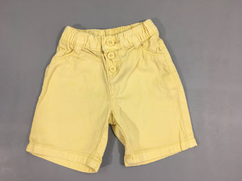 Bermuda jaune taille élastique