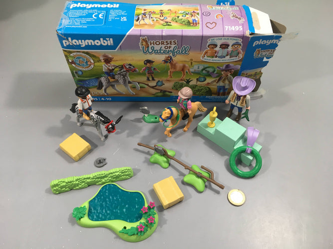 Playmobil 71495  Horse of Waterfall , 46 pcs , 4-10 , manque 1 petite pièce, moins cher chez Petit Kiwi
