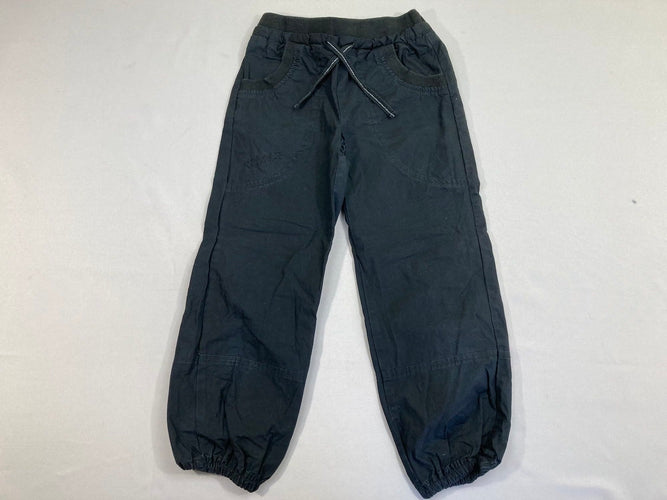 Pantalon noir taille et chevilles élastiques, moins cher chez Petit Kiwi