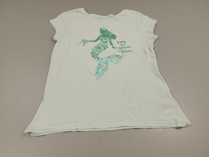 T-shirt m.c bleu clair, sirène, moins cher chez Petit Kiwi